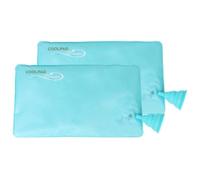 Pack de 2 Coussins Rafraîchissants Coolpad Mousséo Climsom - Sur-oreiller Mousse et Eau, Fraîcheur jusqu'à 6h, Sommeil, Migraines, Jambes Lourdes - Entonnoir Inclus