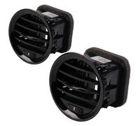 Pack de 2 couvercles de grille d'aération, buse d'air, buses d'aération, grille chromée, compatible avec Opel Adam Corsa D MK3, remplacement pour 13417363 2201099 13363314