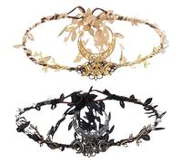 Pack De 2 Couvre-Chefs Lune Et Étoile, Couvre-Chefs Rétro, Couvre-Chefs De Style Punk, Couvre-Chefs De Fête, Accessoires Vestimentaires