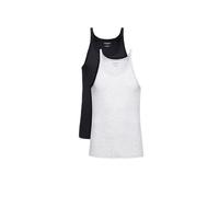 Emporio Armani Underwear 2-Pack Tank Pure Cotton Haut de Pyjama, Multicolore (mélange néro/Grigio 97120), S (Lot de 2) Homme