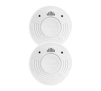 Pack de 2 Détecteurs de Fumée Optique 85dB, Bouton Test et Fonction Silence