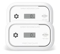2-Pack ELRO FC5003 Détecteur de Monoxyde de Carbone avec Écran | Capteur Électrochimique Durable de 10 Ans | Piles 3 Ans | CO Alarme Sonore 85dB