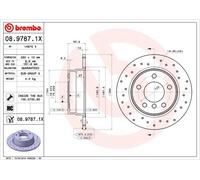Pack de 2 - Disque de frein 08.9787.1X BREMBO pour BMW