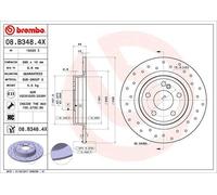 Brembo Disque de frein XTRA LINE 08.B348.4X 1 pièce