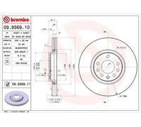 Brembo Disques et plaquettes de frein 09.9369.10 Opel Astra H Avant 308 mm