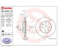 Brembo Disque de frein ventilé 09.A445.11 intérieur pour KIA HYUNDAI 2x