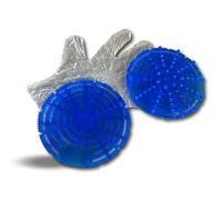 Pack de 2 écrans urinoir anti splash | Ø 17 cm | Océan fresh | Désodorisant | Anti bactéries | Bleu pale | Filtre | S'adapte à tous les urinoirs | Hotel restaurant école camping | Kibros URISPLBLP