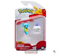 Pack de 2 figurines de combat Pokémon Litwick et Horsea 5 cm