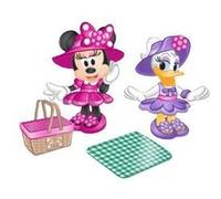 Disney Minnie, Minnie, 2 Figurines articulées 7,5 cm avec Accessoires, Thème Tea Party, Jouet pour Enfants dès 3 Ans, GIOCHI PREZIOSI, MCN174