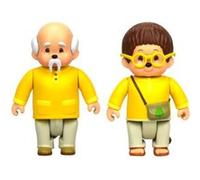 Pack de 2 figurines Ouaps Monchhichi Feuillu et Sylvus 7,5 cm Multicolore G
