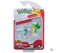 Pack de 2 figurines Pokémon Battle - Machop et Snivy