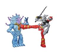 Pack de 2 Figurines Power Rangers Battle Attackers Dino Fury Modèle aléatoire