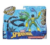 Spiderman by FLA Europe – Figurines flexibles Spider-Man costume noir vs Doc Ock 15 cm Pack de 2