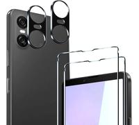 Pack De 2 Film De Protection D¿Écran En Verre Trempé Pour Sony Xperia 10 Vi, Avec 2 Pièces Caméra Arrière Protecteur, Dureté 9h Glass, Anti Rayures, Sans Bulles