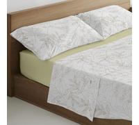 Pack de 2 fundas de cojín de algodón orgánico de 200 hilos, color ceniza