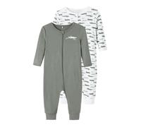 Pack de 2 Grenouillères bébé Name it Nightsuit Zip - agave green 0 mois