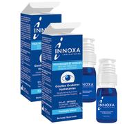 Pack De 2 Innoxa Gouttes Oculaires Hydratantes Formule Bleue Flacon 10ml