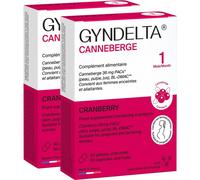 Pack De 2 Laboratoire CCD Gyndelta Cranberry 36mg PACs Complément Alimentaire 30 Gélules
