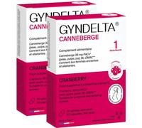 Pack De 2 Laboratoire CCD Gyndelta Cranberry 36mg PACs Complément Alimentaire 30 Gélules
