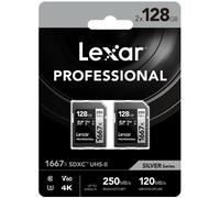 Pack de 2 Lexar SDXC Professional 1667x 128Go V60 | ✅ Livraison gratuite à partir de 100 €