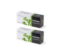 Pack de 2 Lingots Coriandre - Compatible Potager d'Intérieur Véritable® et Exky® - Recharge prête à l'emploi - Substrat avec Graines Intégrées…