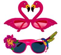 Pack De 2 Lunettes Habillées, Lunettes De Soleil Drôles, Lunettes De Soleil Drôles, Lunettes De Soleil Folles, Lunettes De Soleil Flamingo, Accessoires Flamingo