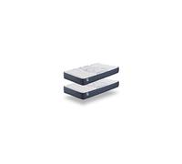 NATURALEX - Pack 2 Matelas 80x200 cm - Soutien Mousse à mémoire de Forme - Accueil Blue Latex - Confort Équilibré - Respirant - 7 Zones - Réversible Face été/Hiver - Fabriqué en Europe - PerfectSleep