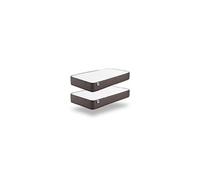 Pack de 2 Matelas Titanium 80x200 cm - Mousse HR mémoire de Forme + Blue Latex - Confort Equilibré - 7 Zones, Réversible, Ergonomique, Aérateur