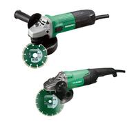 Pack de 2 meuleuses (G13STA 600 W / G23ST 2000 W) avec 2 disques diamants en boîte carton HIKOKI KG23SAYBZ