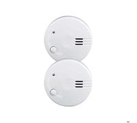 Pack de 2 Mini-détecteurs de Fumée Compactes avec Pile Durable à 5 ans Alecto Blanc