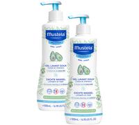 Pack De 2 Mustela Gel Lavant Doux Corps Et Cheveux Peau Normale Flacon Pompe 500ml
