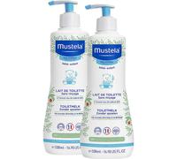 Pack De 2 Mustela Lait De Toilette Sans Rinçage À L'Avocat Bio Visage Et Siège Flacon 500ml