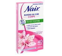 Pack de 2 - Nair - Bandes de cire froide corps aux extraits de fleurs de cerisier et Huile de riz