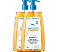 Pack De 2 Neutraderm Gel Douche Surgras Dermo-Protecteur Visage Corps Peaux Sèches Et Sensibles 1l