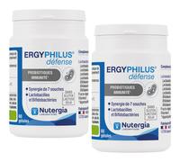 Pack De 2 Nutergia Ergyphilus Défense Probiotiques Immunité 60 Gélules