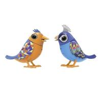 Pack de 2 oiseaux interactifs colorés DIGIBIRDS - 60 chansons - Piles incluses