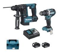 Pack 2 machines MAKITA DLX2271TJ (DDF484 + DHR171) 18V Li-Ion (2 x 5Ah)