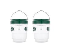 Pack de 2 Pièges à Insectes Solaire Extérieur avec Lumière Bleue Anti-Moustiques et Guêpes pour Jardin et Terrasse