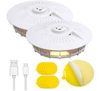 Pack de 2 Pièges à Puces Piège à Puces en Dôme Piège à Punaises de lit et piège à Lampe à puces Anti puces Maison