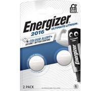 Pack de 2 piles CR2016 Energizer Bouton Ultimate Lithium 3V