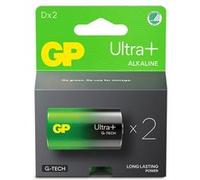2 Piles Alcalines D / LR20 GP Ultra Plus