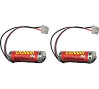 pack de 2 piles MAXELL ER6C AA 3.6V SPS pour Mitsubishi F2-40BL FX2N / 1N Avec connecteur