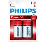 Pack de 2 piles Philips Power Alkaline C LR14 G