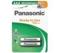 Pack de 2 piles rechargeables Panasonic Evolta AAA LR03 G