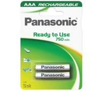 Pack de 2 piles rechargeables Panasonic Evolta AAA LR03 G