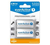 Pack de 2 piles rechargeables R14/C 5000 mAh pré-chargée - Everactive