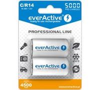 Everactive Batteries rechargeables Ni-MH R14 (C) 5000 mAh Professional Line