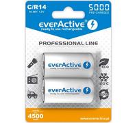 Everactive Batteries rechargeables Ni-MH R14 (C) 5000 mAh Professional Line