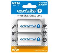 BATERÍAS RECARGABLES EVERACTIVE R20 / D NI-MH 10000 MAH LISTAS PARA USAR