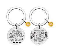 Pack De 2 Porte-Clés À Fleurs, Porte-Clés en Acier Inoxydable, Porte-Clés pour Femmes, Breloques De Sac Mignonnes, Pendentifs Décoratifs, Cadeaux pour Filles
